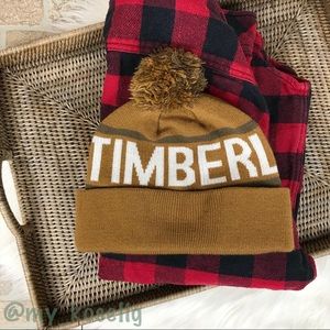 Timberland Knit Spell Out Beanie Hat